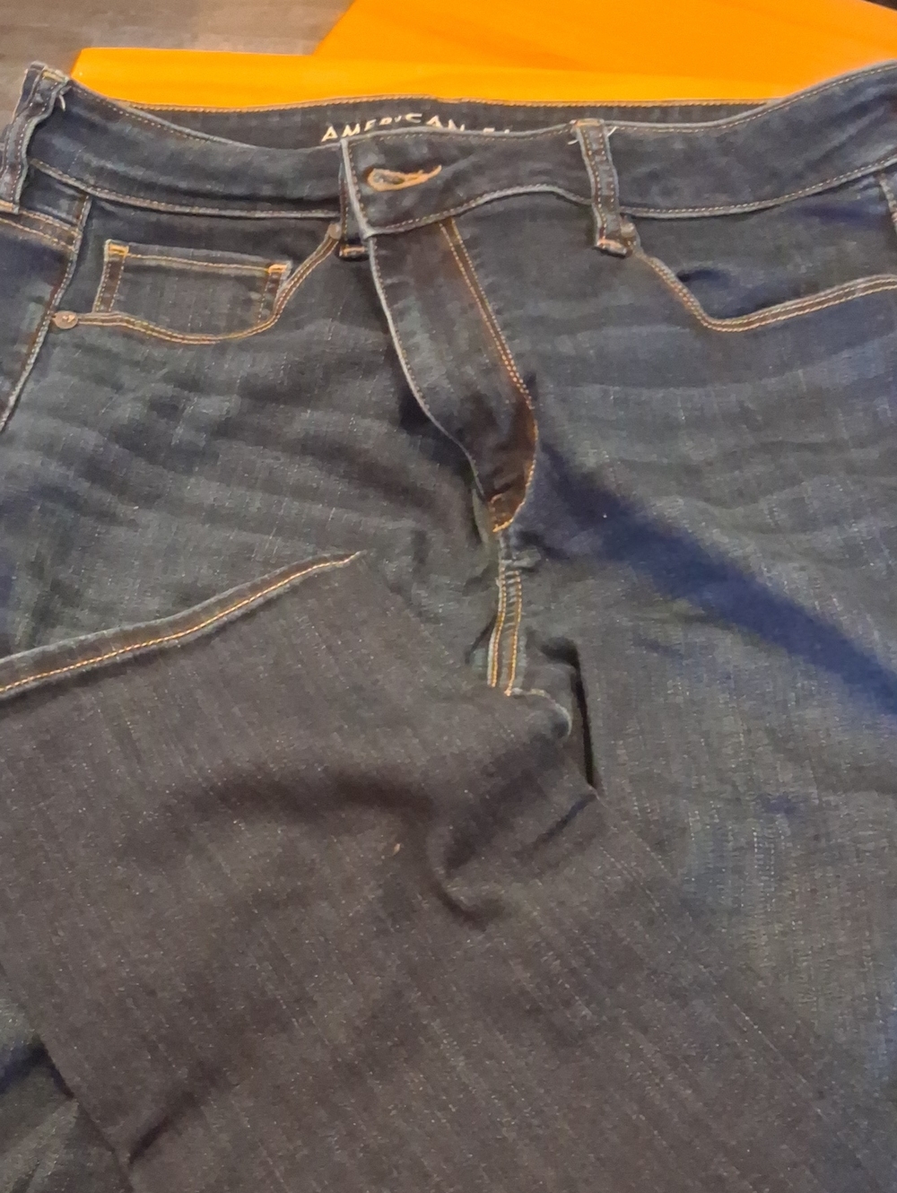 American Eagle Outfitters Men’s Dark Blue Relaxed Jeans